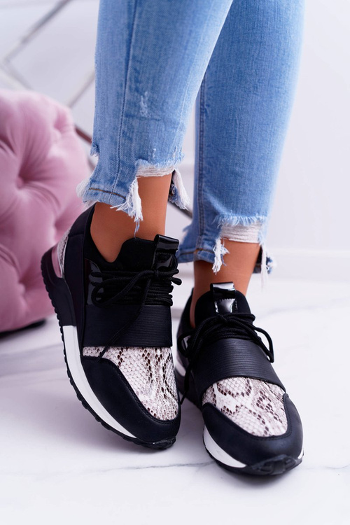 Sportovní dámské černé boty Snake Elanco