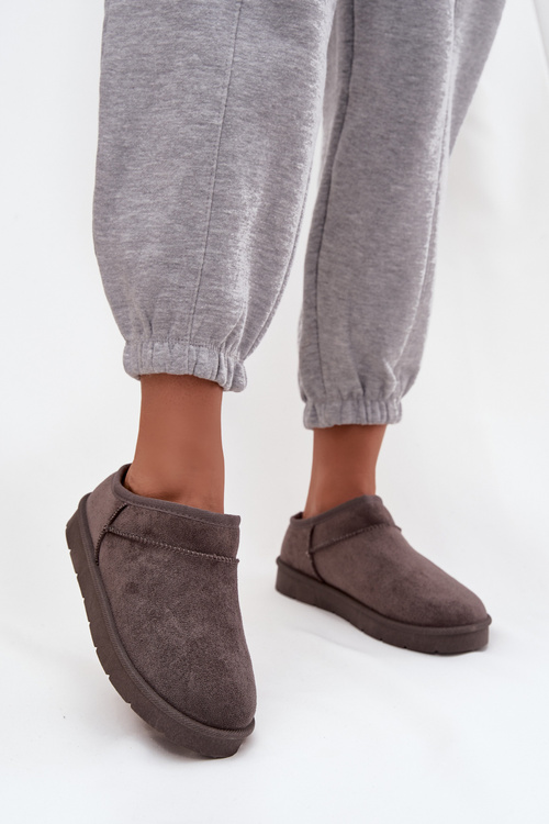 Dámské sněhule s teplou podšívkou tmavě šedé Serenne