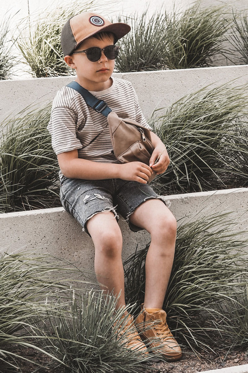 Dětské vysoké tenisky s zipem Camel Boone