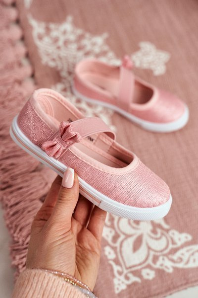 Ružové tenisky pre deti ballerinas