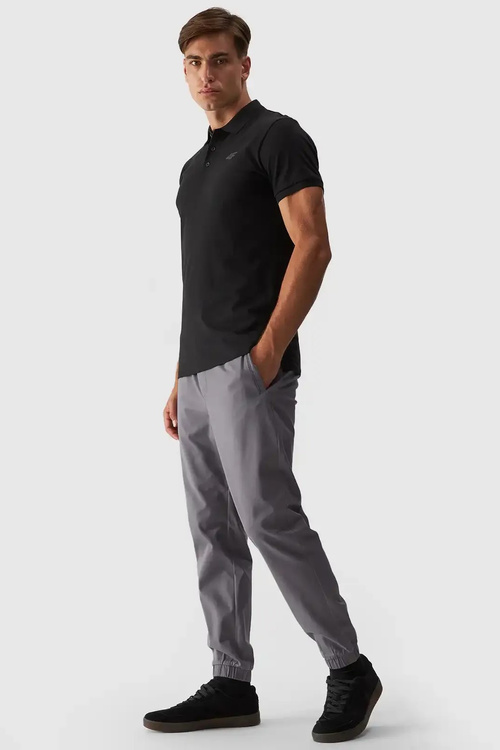 Pánské Polo Tričko Regular S Logem 4F Černé 4FWMM00TPTSM316-20S