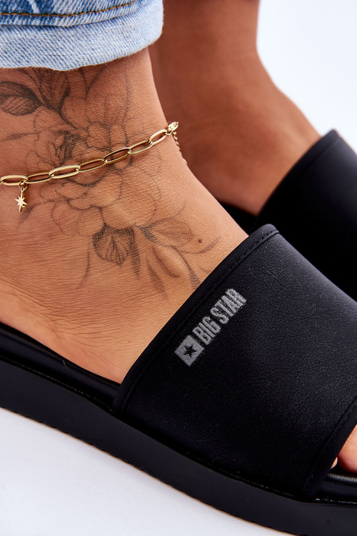 Dámske flip -flopy na platforme Big Star LL274930 Black