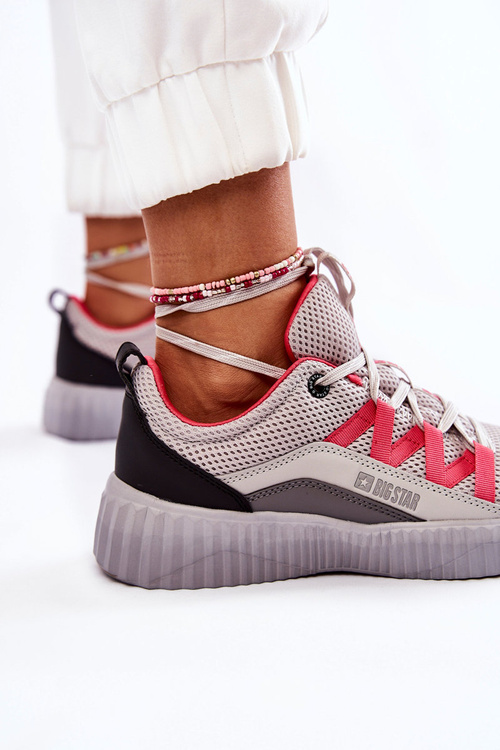 Dámske športové topánky tenisky Veľká hviezda KK274060 Gray