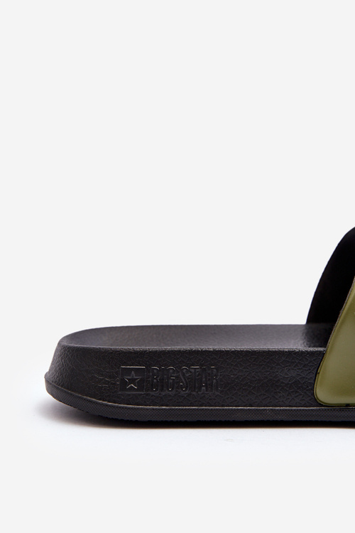 Mužské Klasické Žabky Big Star LL174458 Khaki