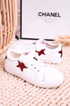Dětské Kožené Tenisky S Hvězdou BIG STAR DD374102 Bílé