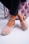 Pink Suede Espadrilles Ballerinas s Tatiana Comps