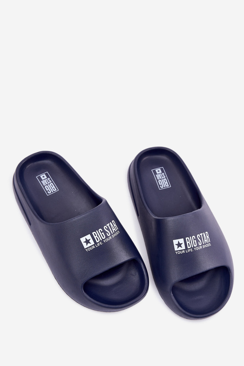 Pánske Pěnové Sandále S Logom Big Star RR174A014 Tmavomodré