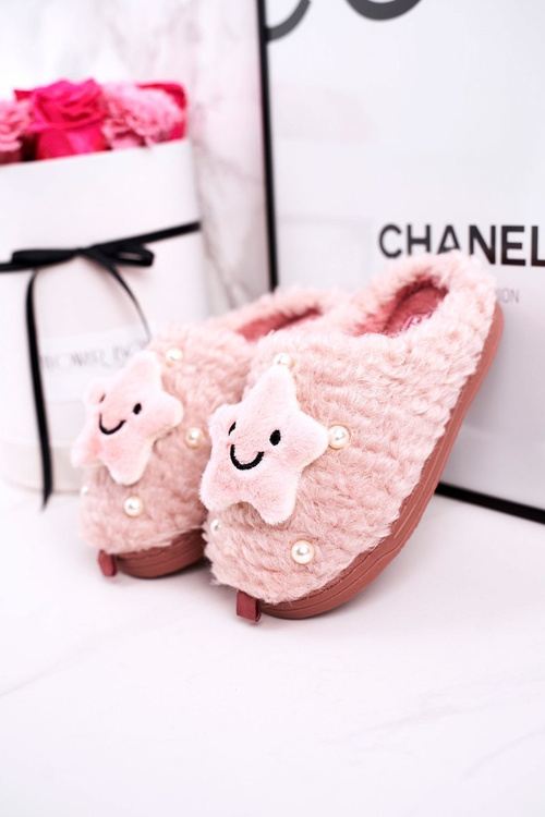 Detský izolovaný žabky ružová malá hviezda