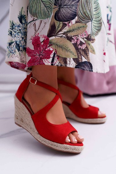 Dámske sandále na Espadril Red Margus