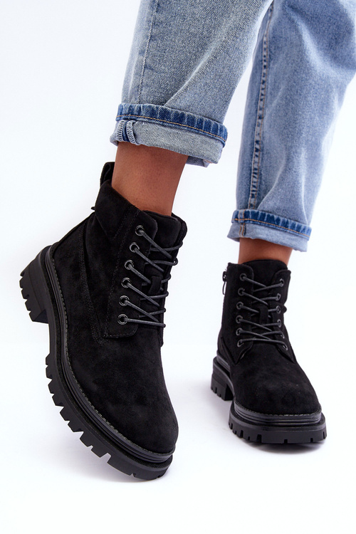 Semišové topánky izolované čierne Alden