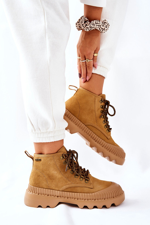 Kožené Turistické Boty Big Star II274366 Camel