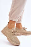Pošmyknutá dámska športová topánka béžová ellison