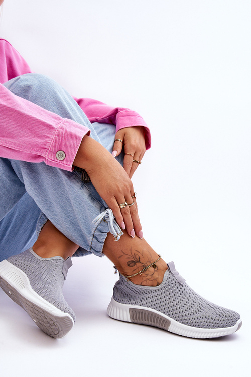 Klasické slip-on tenisky Šedá Frankie