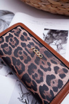 NOBO Ženská ženská peňaženka NPUR-H0020-C017 Brown Leopard Print