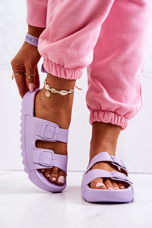 Westie Purple Flip Flops na plošine