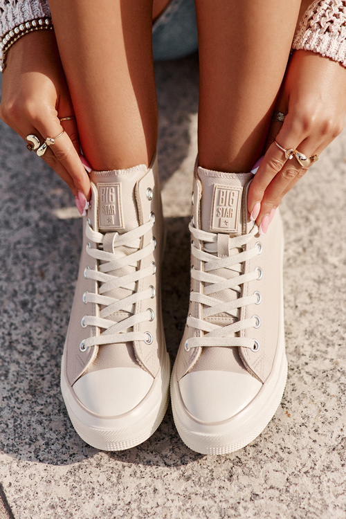 Dámské Tenisky Zateplené Z Eko Kůže Růžové Big Star OO274933