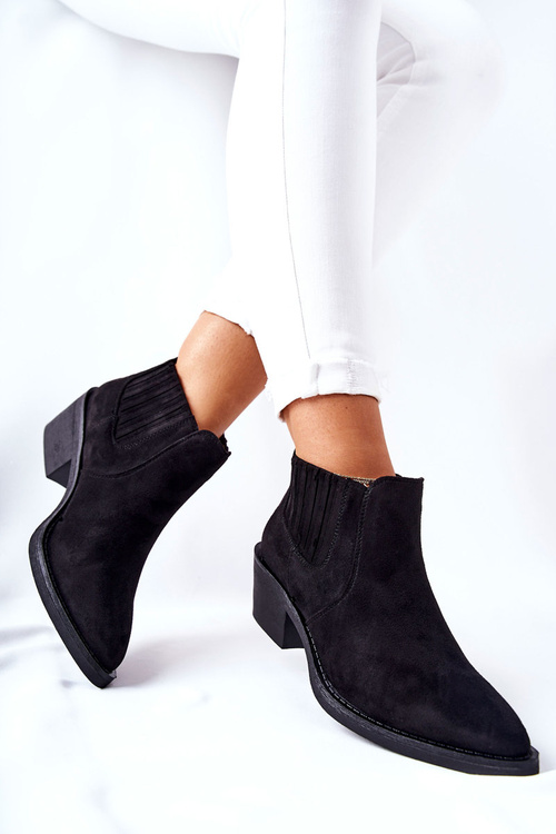 Škliniek na semišové topánky čierna Assanella