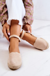 Dámské espadrilky se sponou Světle béžové Bonetti