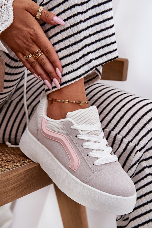 Dámske Tenisky Na Platforme Šedé Tellnira