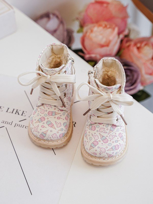 Dětské zateplené botky na zip Bežové Dolida