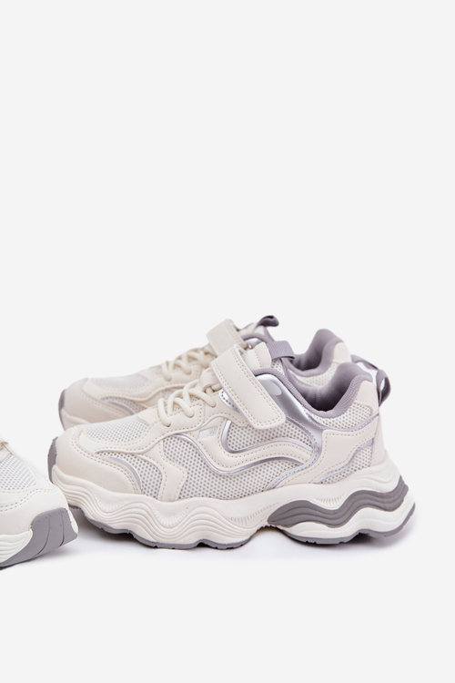 Detské Tenisky Na Hrubej Podošve Biele Lianees