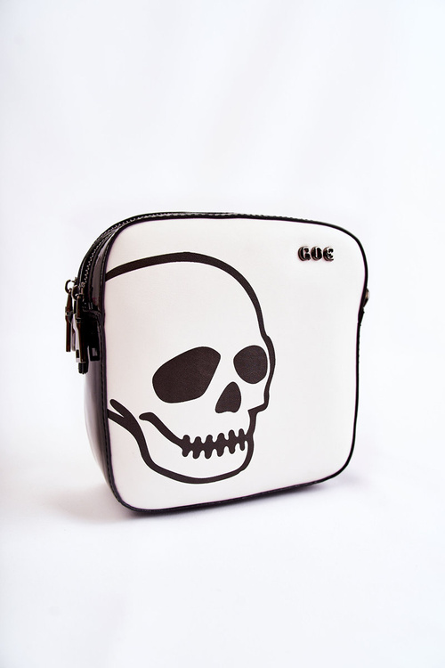 Kožená taška Messenger Ve vzoru GOE ZNJ013 Černobílá