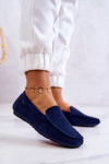 Ženské semišové mokasíry Veľká hviezda JJ274659 Navy Blue
