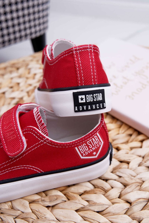 Dětské Tenisky Se Suchým Zipem Big Star FF374063 Červené