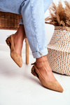 Lu Boo Ballerinas v Spitz Suede Camel Better