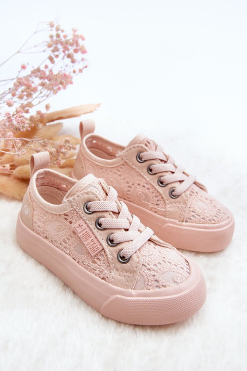 Veľká hviezda JJ374130 Nude Openwork Sneakers