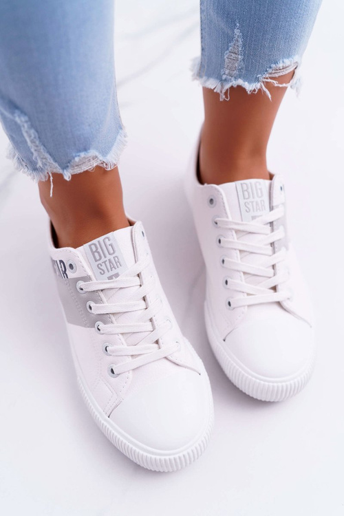 Dámska veľká hviezda Białe EE274091 tenisky