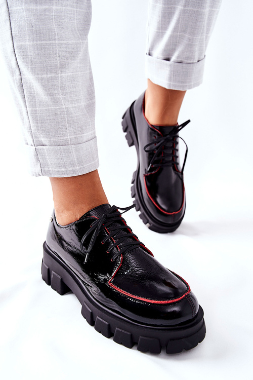 Dámske kožené topánky Maciejka Black 5074a-01