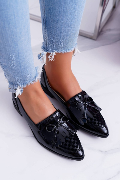 Loafers Women Lu Boo černá lakovaná