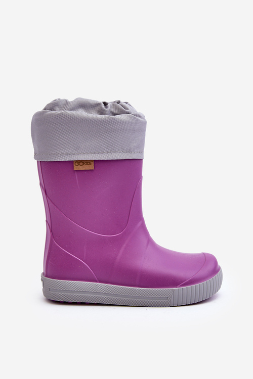 Detské galoshes s Warner Snow Wave Gokids 981 Purple