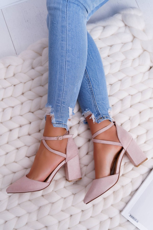 Dámske pumpy na stĺpe v Cosmo béžovej