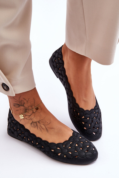 Dámské Prodyšné Baleríny Černé Visionary