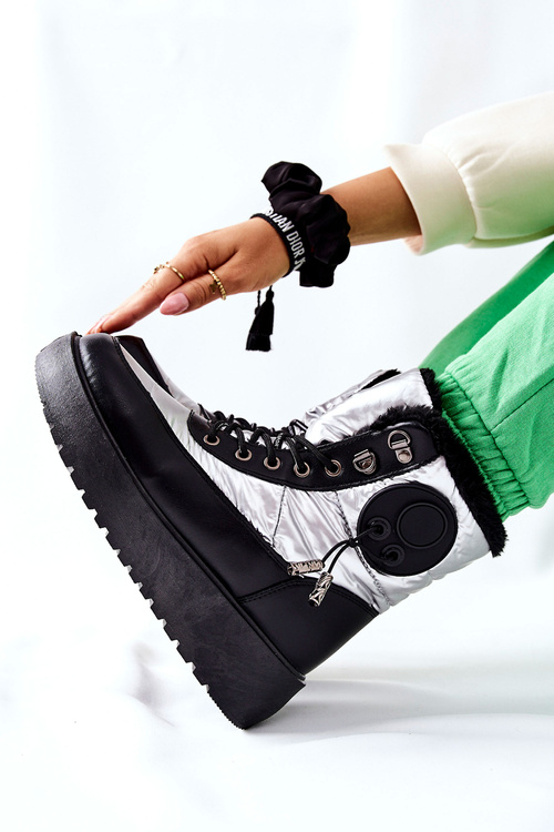 Ženské izolované snehové topánky Silver Kennilis