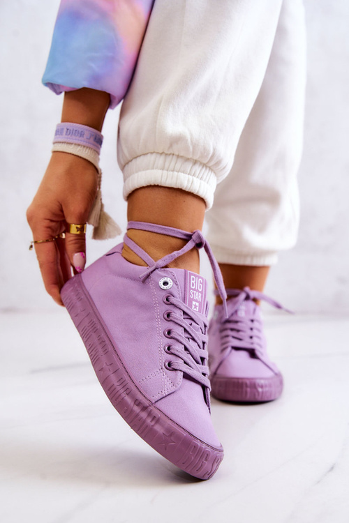 Dámske nízke tenisky Veľká hviezda JJ274416 Purple