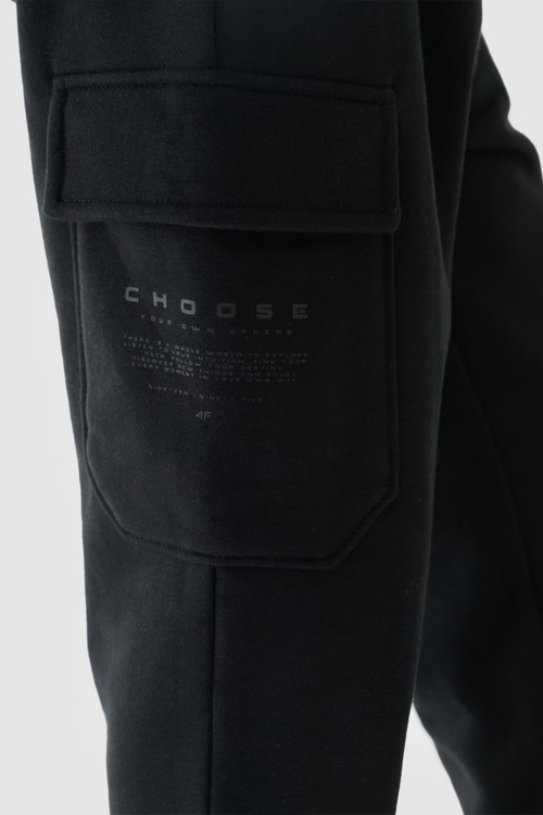 Chlapecké Dresové Kalhoty Joggery 4FJWAW24TTROM760-20S Černé