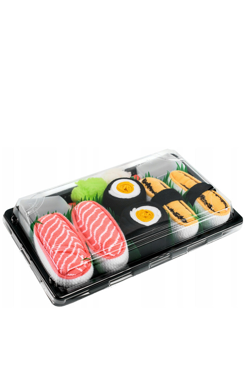 Ponožky dúhové ponožky Sushi 3 páry Tamago maki reflip losos
