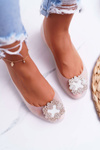 Lu Boo | bílé gumové baleríny Meliski Zircons Palita