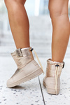 Dámske snehové topánky Veľká hviezda II274121 Beige