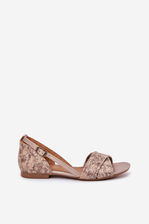 Kožené Sandály S Květinami Maciejka 04614-43 Tmavě Modré