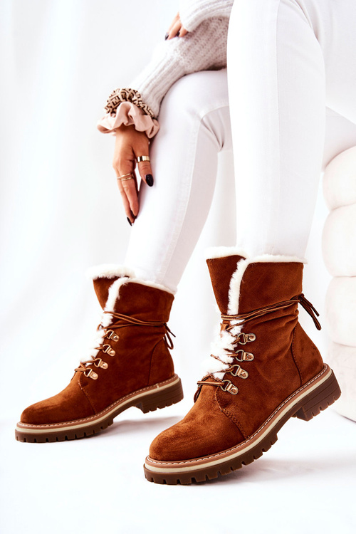 Boty Trapper Zateplené Camel Nelby