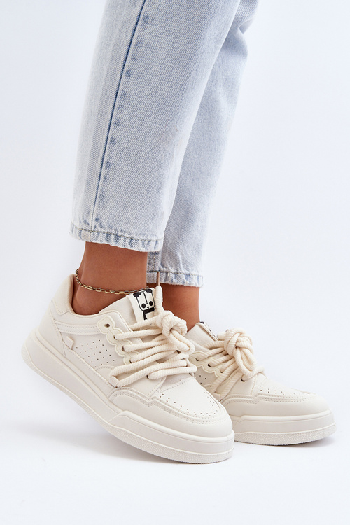 Dámské tenisky z ekokůže béžové Avanalis