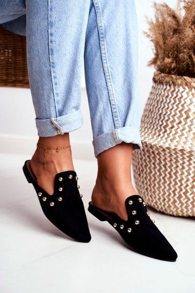 Lu Boo Dámska čierna rýchlosť letné papuče seniorita