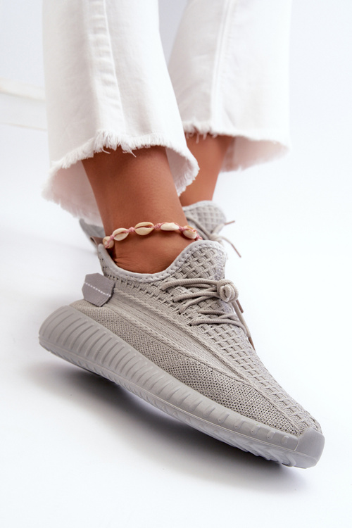 Dámske Šedé Textilné Športové Čižmy Na Zabudnutie Nelmarie