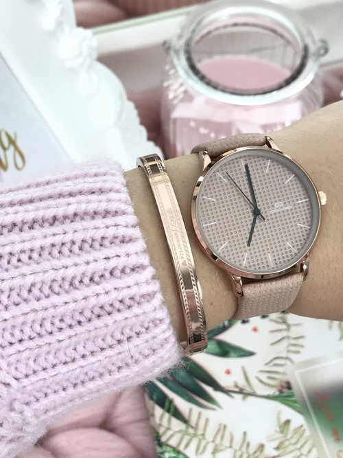 Dámske hodinky Giorgio &; Dario Chloe tmavo ružová