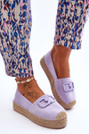 Klasické espadrilly žien na platforme Maurine Purple