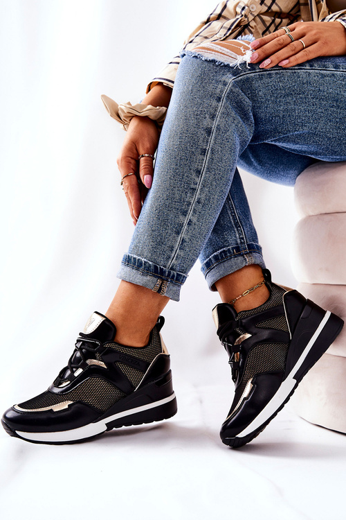 Dámské sportovní Boty Cerné Zlate Colli